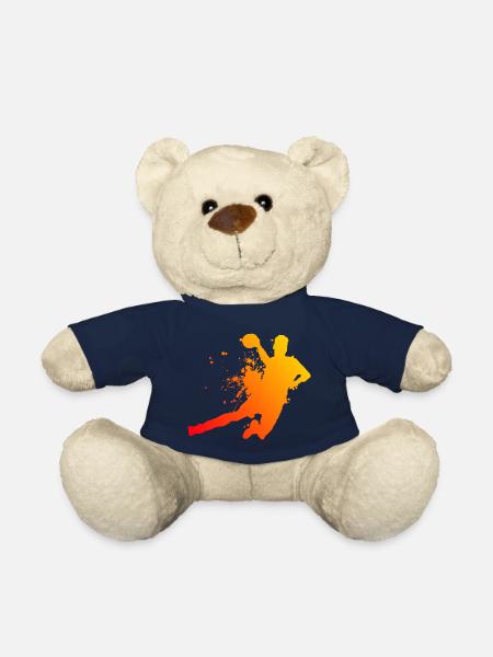 Handballer Handball Handballspielen Herren - Teddy - French Navy