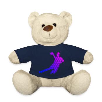 Handball Handballer Herren Handballspielen - Teddy - French Navy - Vorne