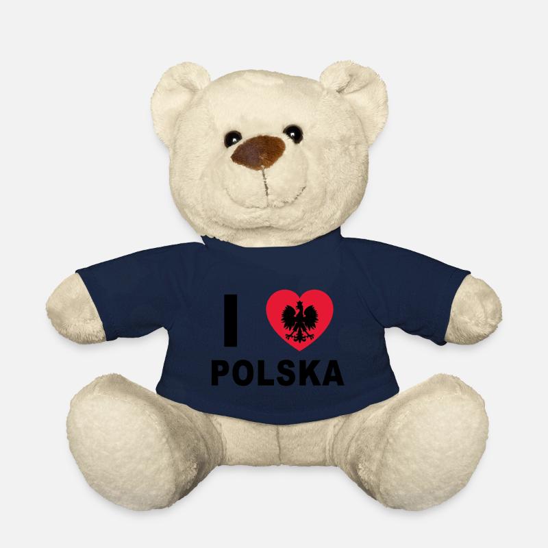 J'aime la Pologne / J'aime la Pologne - Nounours - bleu marine