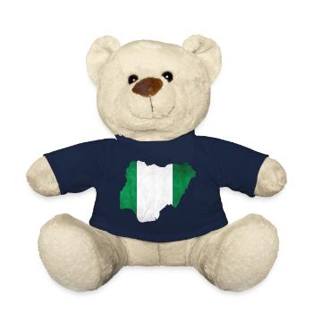 Nigeria - National border in national flag - Teddy Bear - french navy - Front