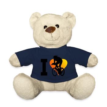 Men's racing cyclists, road bikes, women's racing bikes - Teddy Bear - french navy - Front