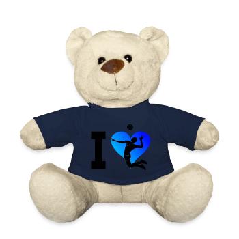 Volleyball Player Beach Volley Volley Women's Volleyballs - Teddy Bear - french navy - Front