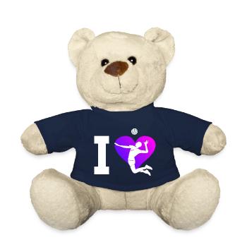 Beach Volleyball Beach Volley Volley Men - Teddy Bear - french navy - Front