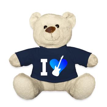 Guitariste Guitariste Guitariste Guitar Men - Nounours - bleu marine - Devant