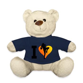 Thai Boxing Thai Boxing Men Thai Boxing Women - Teddy Bear - french navy - Front