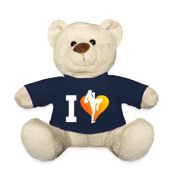 Men's Thai Boxing Muay Thai Thai Boxer Thai Boxing - Teddy Bear - french navy - Front