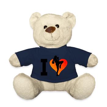 Thai Boxing Muay Thai Thai Boxer Thai Boxing - Teddy Bear - french navy - Front