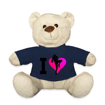 Thai Boxing Thai Boxing Thai Boxer Muay Thai - Teddy Bear - french navy - Front