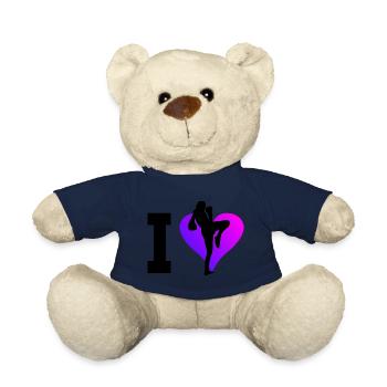 Thai Boxer Thai Boxing Women Thai Boxing Muay Thai - Teddy Bear - french navy - Front