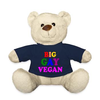 Big gay vegan - Nounours - bleu marine - Devant