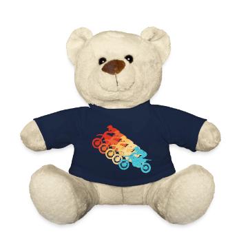Dirt Bike Freestyle Motocross Motocross Men - Teddy Bear - french navy - Front