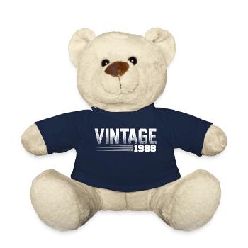 Vintage 1988 Geburtstag Retro 1988 - Teddy - French Navy - Vorne