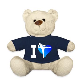 Thai Boxing Men Thai Box Muay Thai Women - Teddy Bear - french navy - Front