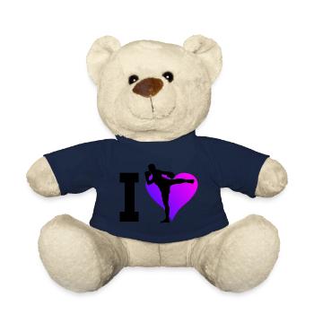 Men's Thai Boxer Thai Boxing Thai Boxing Muay Thai - Teddy Bear - french navy - Front