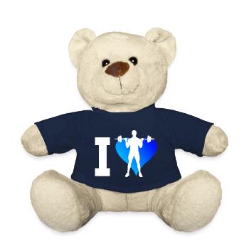 Women's Strength Training Men's Endurance Training - Teddy Bear - french navy - Front