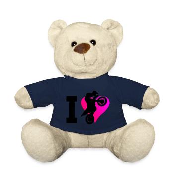 Motocross Dirt Bike Dirt Biker Men's Dirt Bike - Teddy Bear - french navy - Front