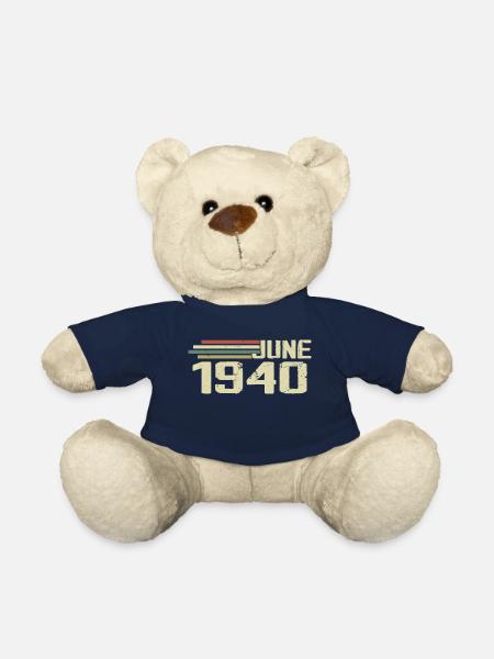 June 1940 Anniversary June 1940 June 1940 Birthday - Teddy Bear - french navy