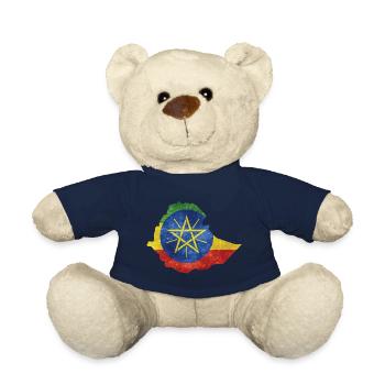 Ethiopia - National border in national flag - Teddy Bear - french navy - Front