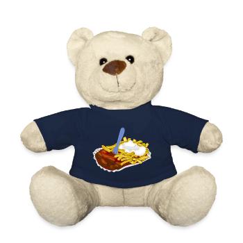 currywurst pommes fast food speise - Teddy - French Navy - Vorne