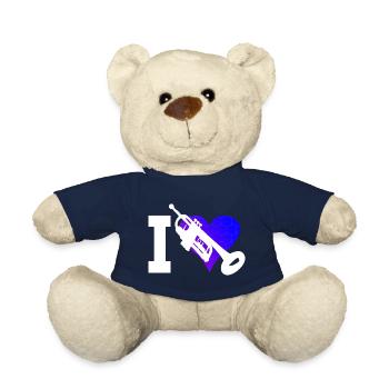Trompetenspieler Damen Trompeten Spieler - Teddy - French Navy - Vorne