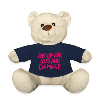 Pay up for loss and damage - Teddy Bear - french navy - Front