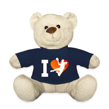 Handball Handball Handball Handball Players Handball Games - Teddy Bear - french navy - Front
