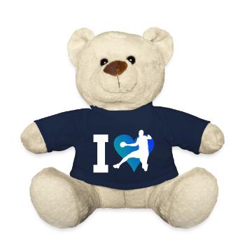 Handballspieler Handballer Handballspielen - Teddy - French Navy - Vorne
