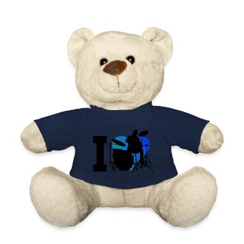 Drum Kit Herren Drummer Damen Schlagzeug - Teddy - French Navy - Vorne
