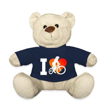 MTB Radfahrer Radfahren Radsport Damen Herren - Teddy - French Navy - Vorne