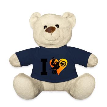 Dirt Biker Men's Dirt Bike Dirt Bike Supermoto - Teddy Bear - french navy - Front