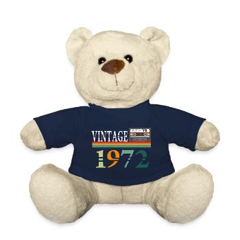 Cassette vintage 1972 - Nounours - bleu marine - Devant