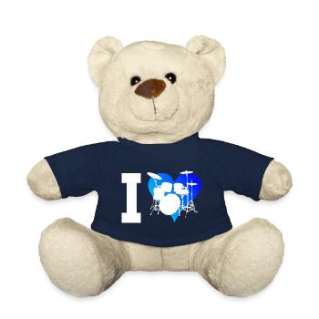 Perkussionist Drum Kit Schlagzeugspieler - Teddy - French Navy - Vorne