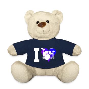 Schlagzeug Schlagzeuger Drum Kit Damen Perkussioni - Teddy - French Navy - Vorne