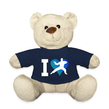 Herren Kung Fu Kungfu Damen Kampfsport Wushu - Teddy - French Navy - Vorne