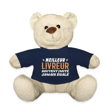 Super Livreur Humour Meilleur Chauffeur Livreur - Nounours - bleu marine - Devant