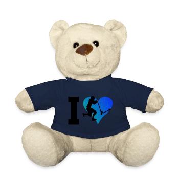 Stunt Scooter Kick Scooter Stunt Scooter Ladies - Teddy Bear - french navy - Front