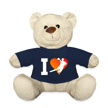 Herren Handballspieler Damen Handballspielen - Teddy - French Navy - Vorne