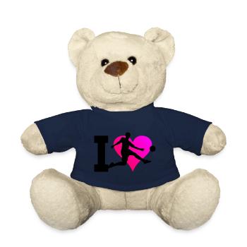 Footballeurs jouant au football masculin - Nounours - bleu marine - Devant