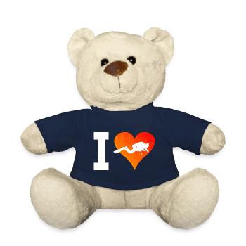Diver Scuba Diver Scuba Diving - Teddy Bear - french navy - Front