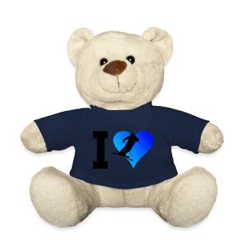 Ski Freestyle Ski Jumping Women Slopestyle - Teddy Bear - french navy - Front