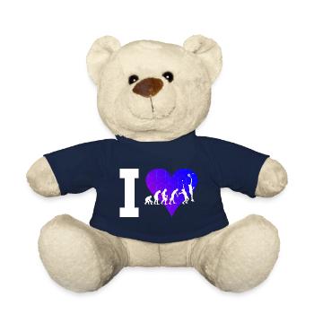 Paddle Court Women's Paddle Tennis Paddle Racket - Teddy Bear - french navy - Front