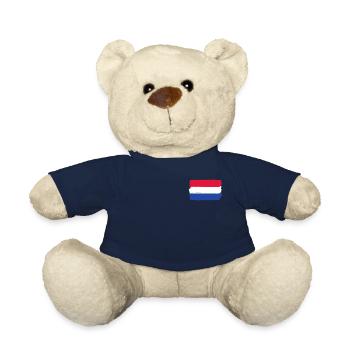 Drapeau hollandais utilisé look - Nounours - bleu marine - Devant