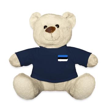 Estland Flagge used look - Teddy - French Navy - Vorne