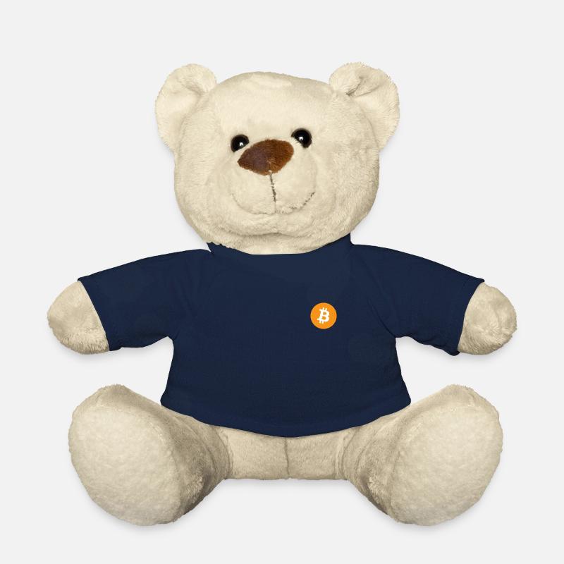 Minimalistisches Bitcoin-Logo - Teddy - French Navy