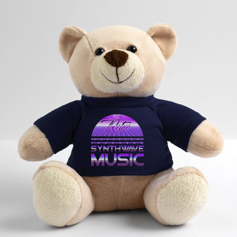 80s Neon Retro Synthwave Musique Electronic Wave Nounours