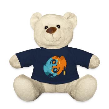 Yin und Yang Essig Symbol - Teddy - French Navy - Vorne