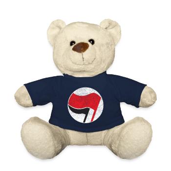 drapeau antifasciste des antifa - Nounours - bleu marine - Devant