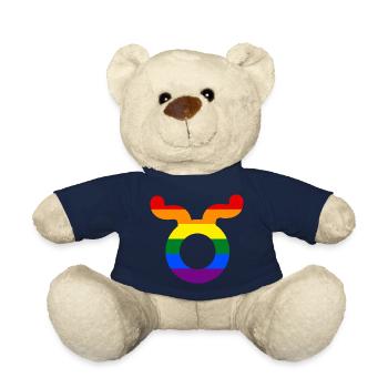 Zodiac sign Taurus LGBT - Teddy Bear - french navy - Front