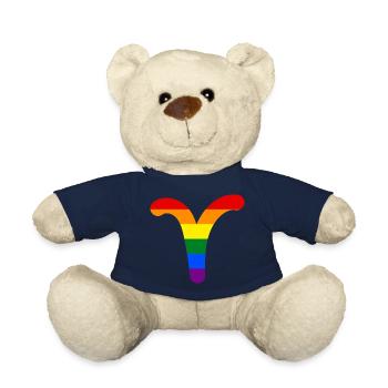 Sternzeichen Widder LGBT - Teddy - French Navy - Vorne
