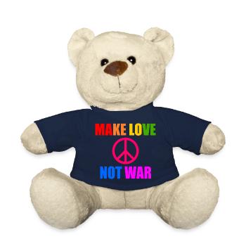 Make love not war - Teddy Bear - french navy - Front